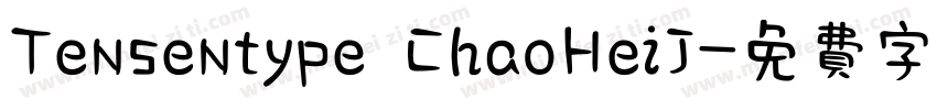 Tensentype ChaoHeiJ字体转换
